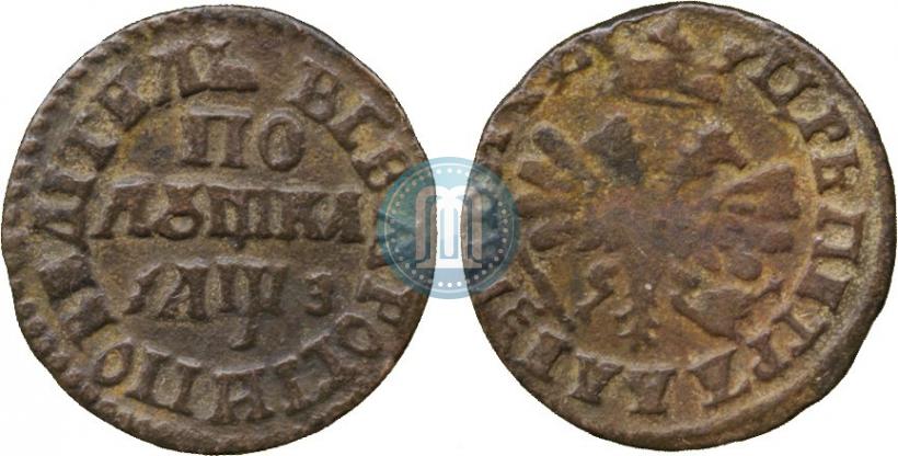 Фото Полушка 1707 года  