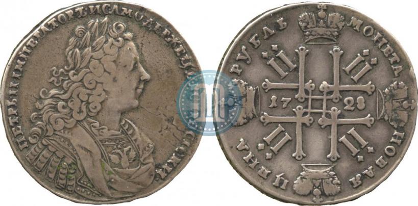 Фото 1 рубль 1728 года  "Тип 1728"