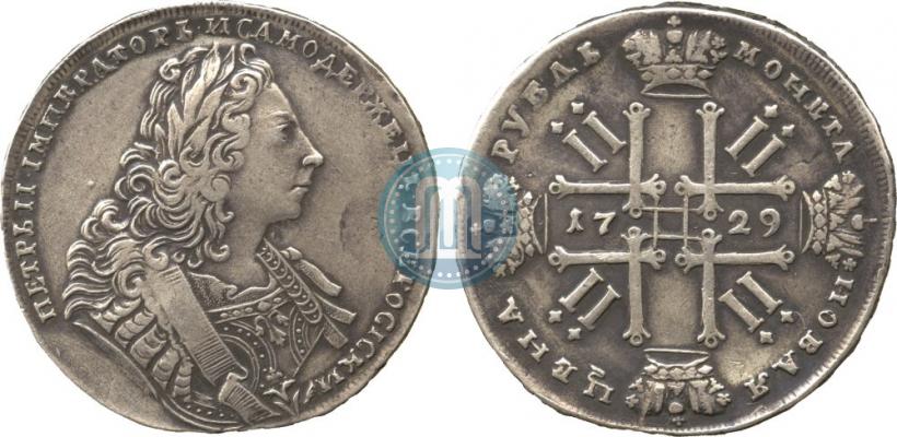 Фото 1 рубль 1729 года  "Тип 1729"