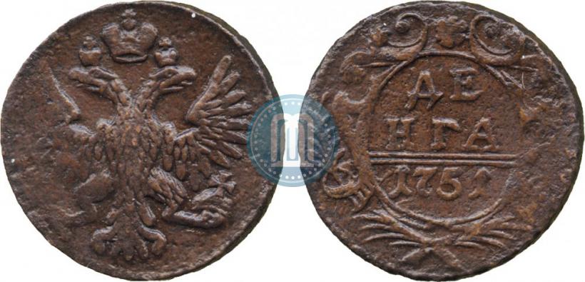 Фото Денга 1751 года  