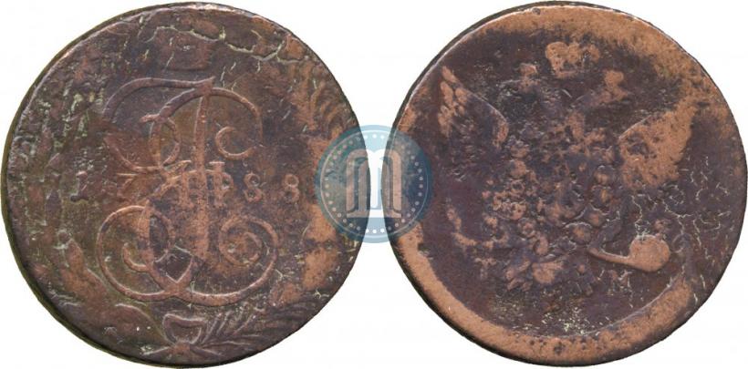 Фото 5 копеек 1788 года ТМ 