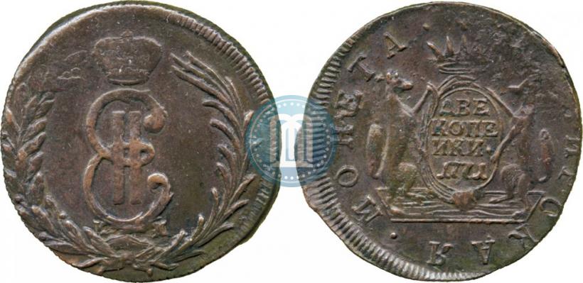 Picture 2 kopecks 1771 year КМ 