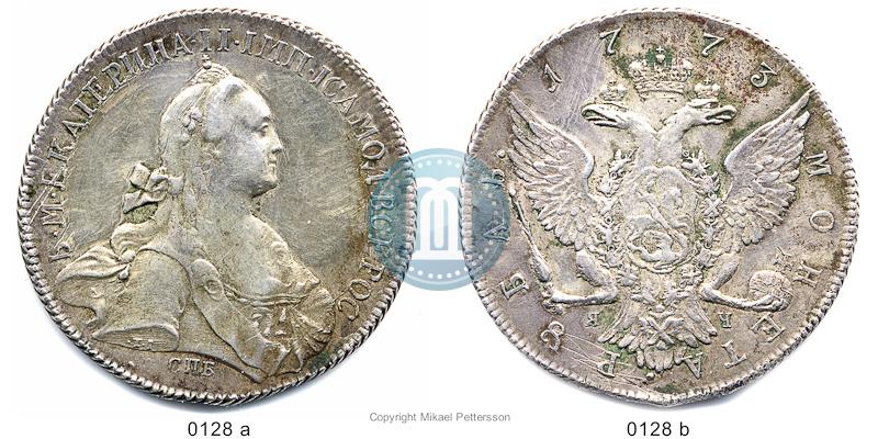 Фото 1 рубль 1773 года СПБ-ЯЧ-Т.I. 