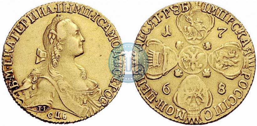 Picture 10 roubles 1768 year СПБ 