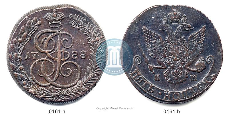 Фото 5 копеек 1788 года КМ 