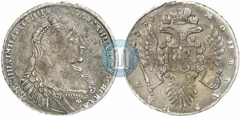 Фото 1 рубль 1737 года  "Тип 1735 года"