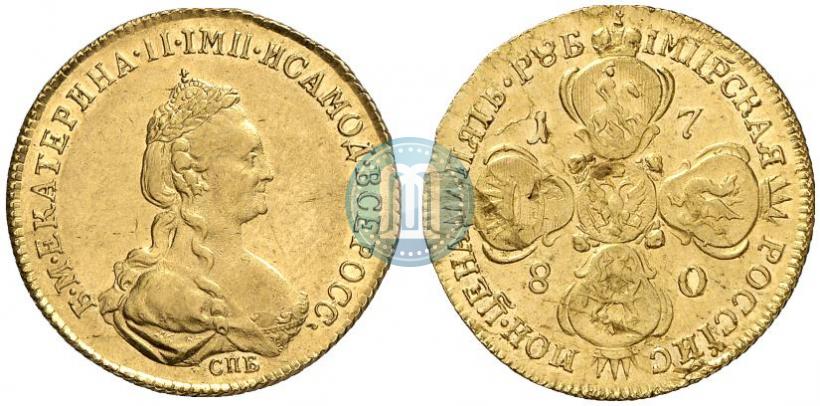 Picture 5 roubles 1780 year СПБ 