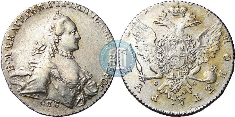 Picture 1 rouble 1764 year СПБ-СА 
