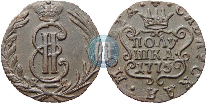 Фото Полушка 1775 года КМ 