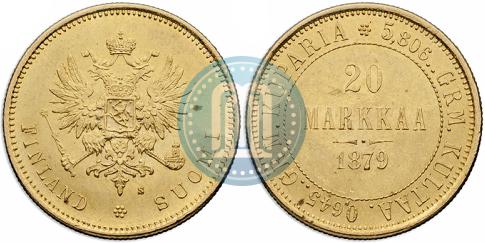 Picture 20 markkaa 1879 year S 