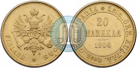 Picture 20 markkaa 1904 year L 