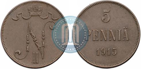 Picture 5 pennia 1915 year  