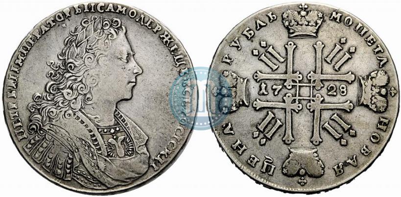 Picture 1 rouble 1728 year  "Type of 1728"