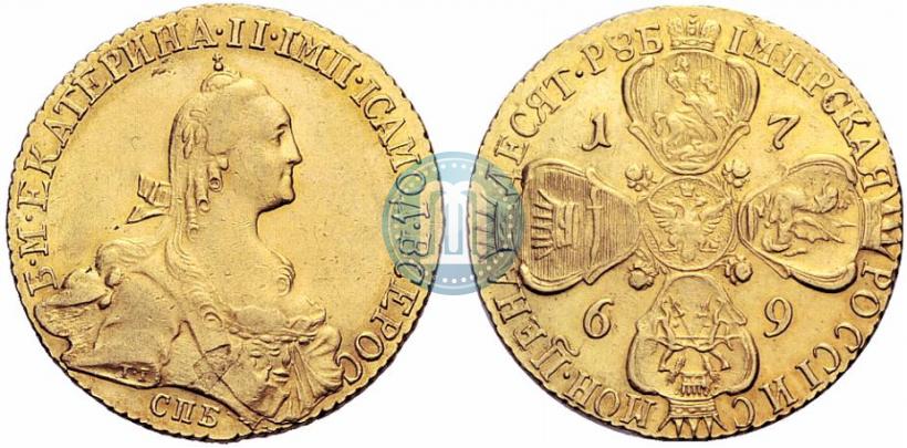 Picture 10 roubles 1769 year СПБ 