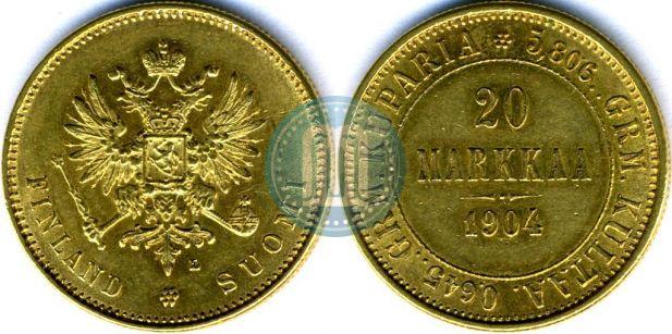 Picture 20 markkaa 1904 year L 