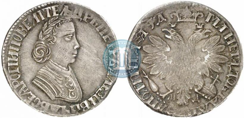 Picture Poltina 1704 year МД "Portrait by F. Alekseev"