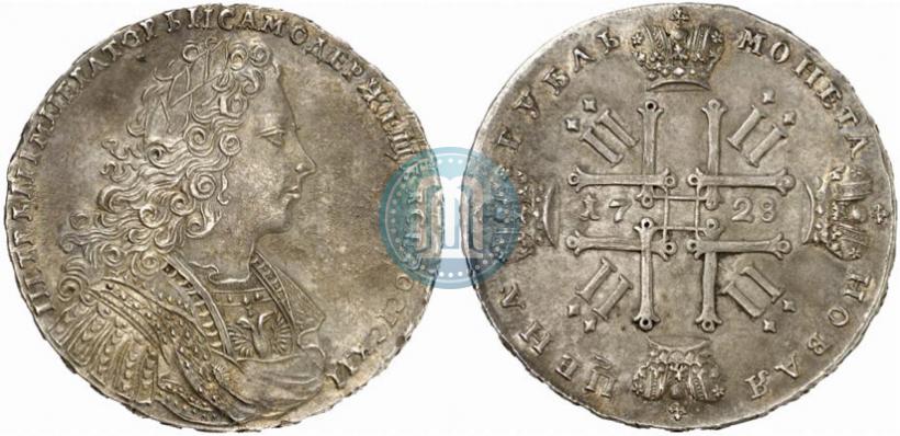 Picture 1 rouble 1728 year  "Type of 1728"