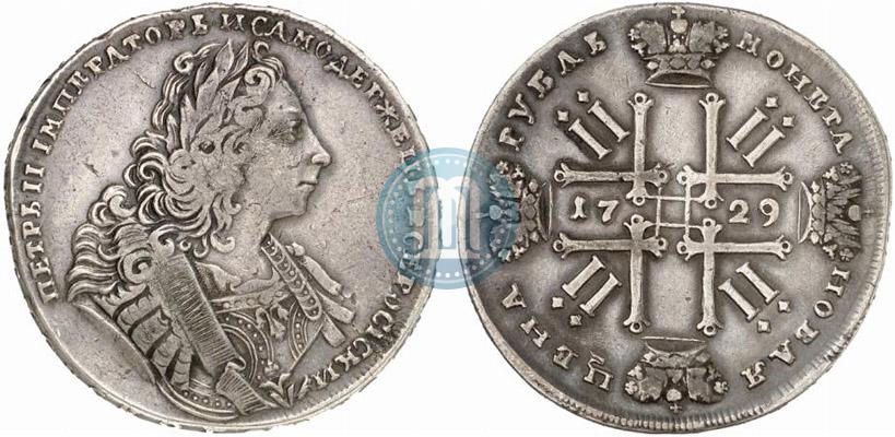 Фото 1 рубль 1729 года  "Тип 1729"