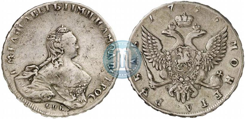 Picture 1 rouble 1755 year СПБ-ЯI 