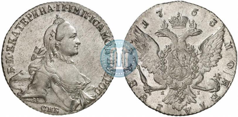 Picture 1 rouble 1763 year СПБ-ЯI 