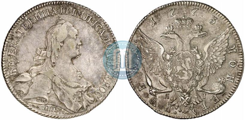 Picture 1 rouble 1773 year СПБ-ЯЧ-Т.И. 