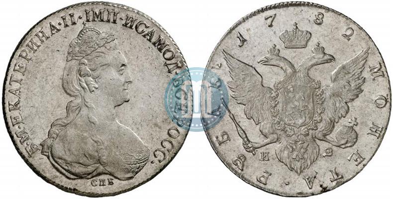 Picture 1 rouble 1782 year СПБ-ИЗ 