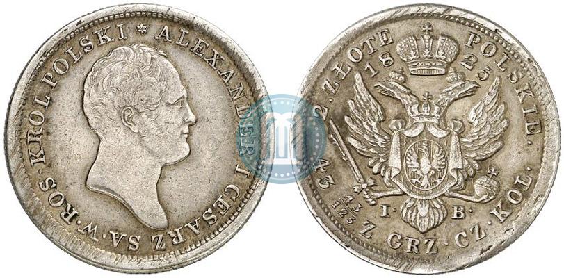 Picture 2 złote 1825 year IB 