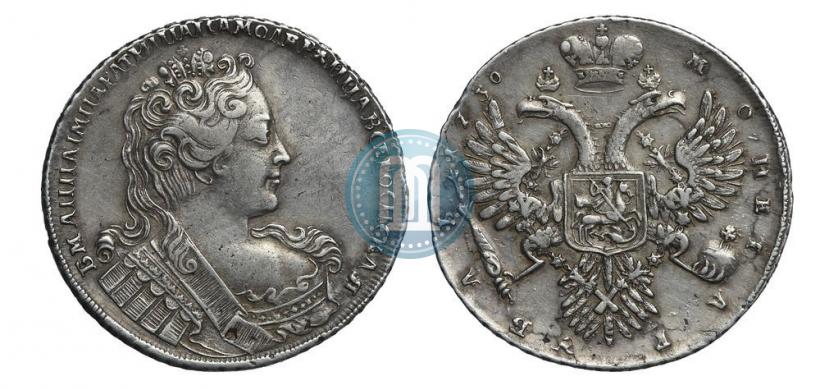 Фото 1 рубль 1730 года  
