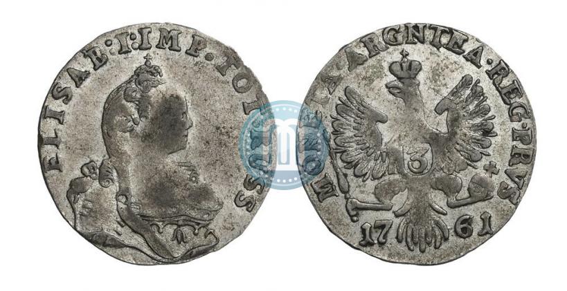 Фото 3 гроша 1761 года  