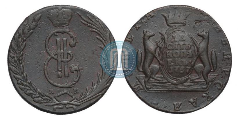 Picture 10 kopecks 1767 year КМ 