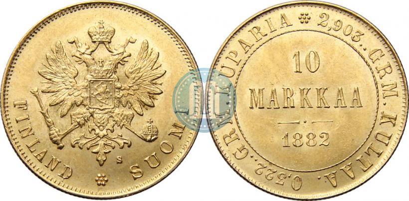 Picture 10 markkaa 1882 year S 