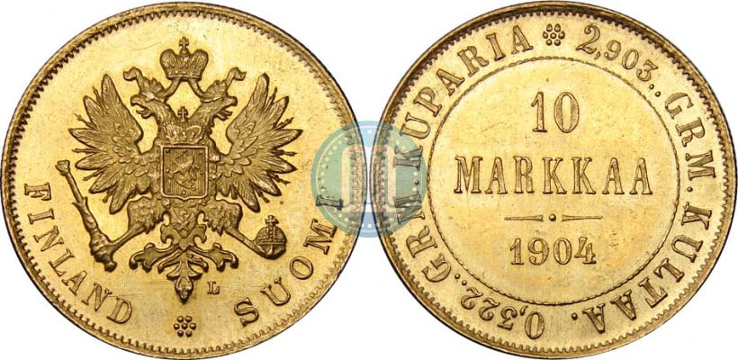 Picture 10 markkaa 1904 year L 