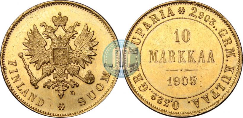 Picture 10 markkaa 1905 year L 