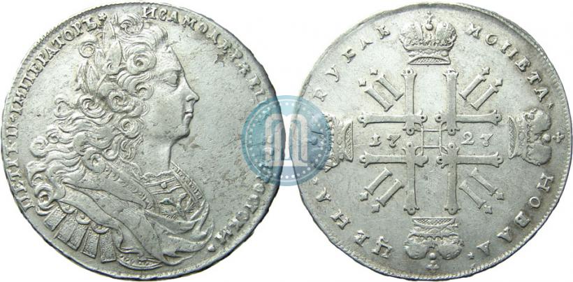 Picture 1 rouble 1727 year  "Moscow type"
