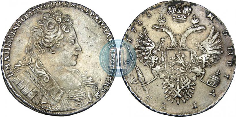 Picture 1 rouble 1731 year  
