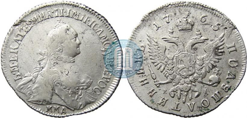 Фото Полуполтинник 1765 года ММД-EI-Т.I. 