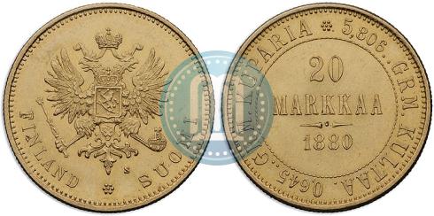 Picture 20 markkaa 1880 year S 