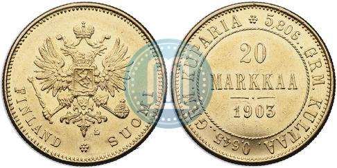 Picture 20 markkaa 1903 year L 