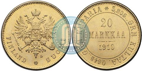 Picture 20 markkaa 1910 year L 