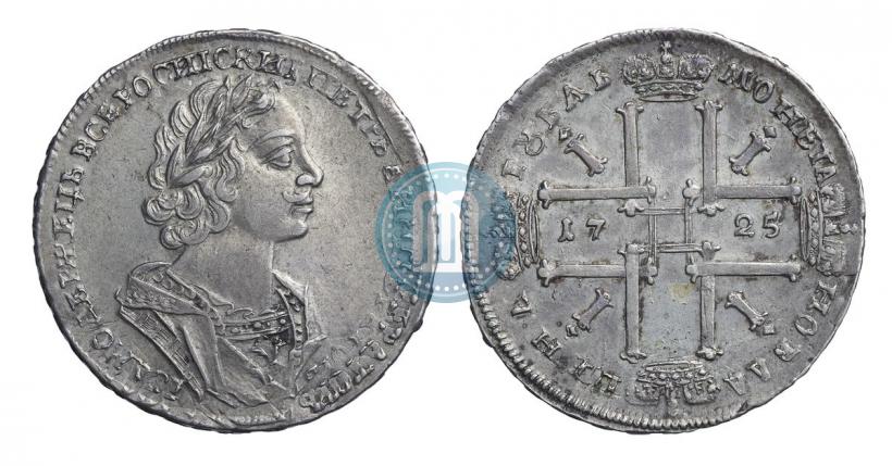 Picture 1 rouble 1725 year  "Portrait in ancient armour"