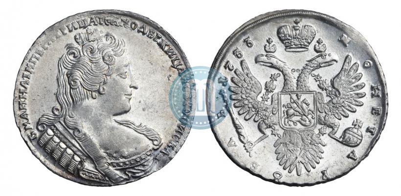 Picture 1 rouble 1733 year  