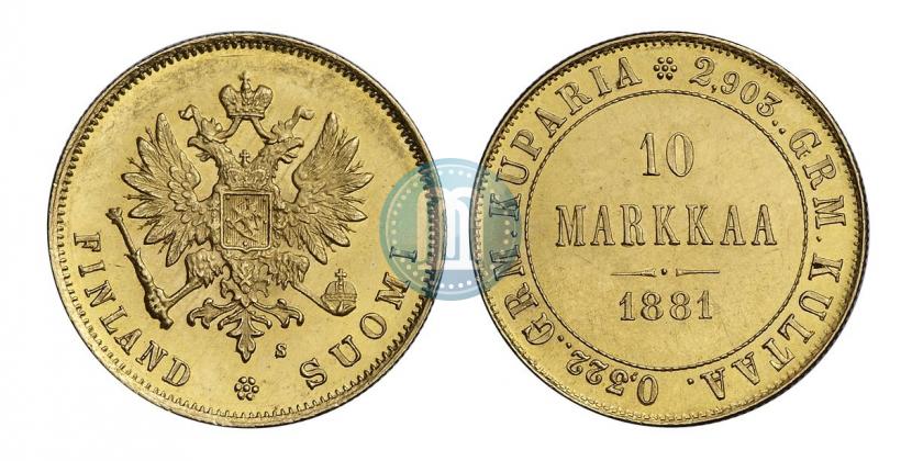 Фото 10 марок 1881 года S 