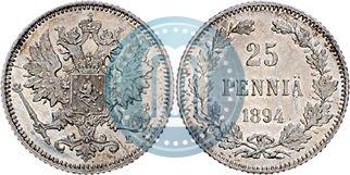 Picture 25 pennia 1894 year L 