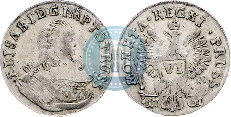 Picture 6 groszy 1761 year  