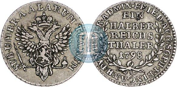 Picture Ein halber reichsthaler 1798 year  "Dutchy of Jever"