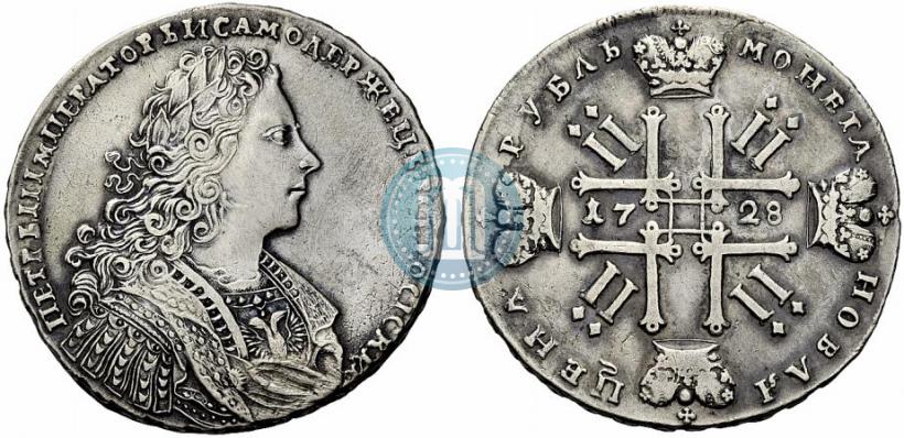 Фото 1 рубль 1728 года  "Тип 1728"