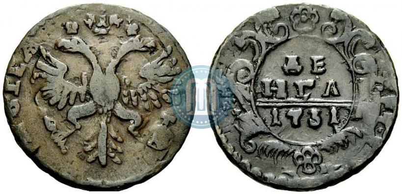 Фото Денга 1731 года  
