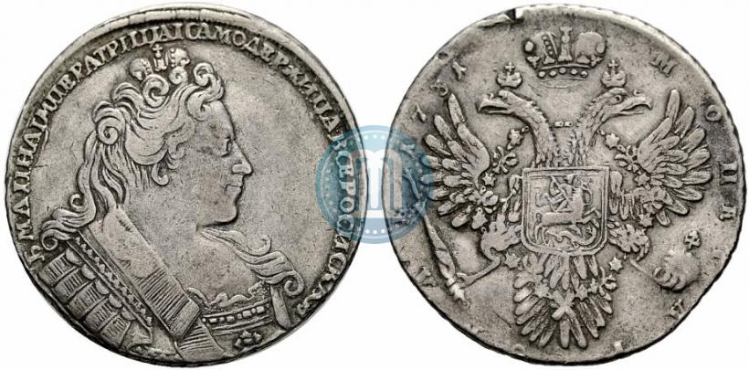 Picture 1 rouble 1731 year  