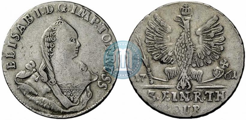 Picture 1/3 Thaler 1761 year  