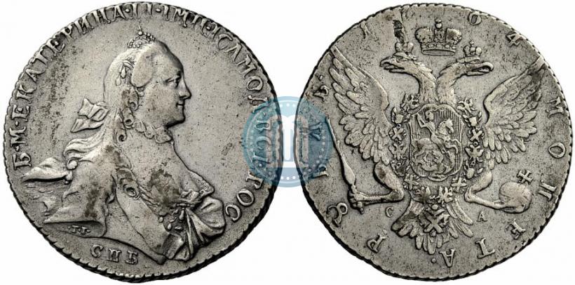Picture 1 rouble 1764 year СПБ-СА 